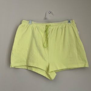 out from under neon urban outfitters sweat shorts